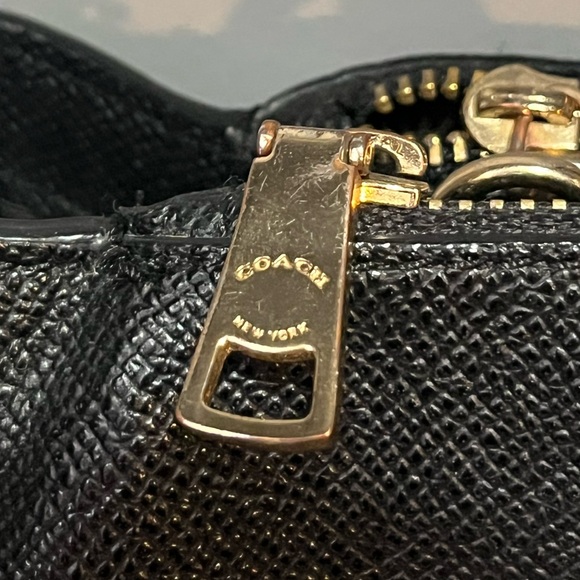 COACH Black Leather Brooke Carryall Shoulder Bag - Picture 8 of 10